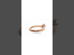 Load and play video in Gallery viewer, 0.50 Carat Six Prong Solitaire Moissanite Ring in Rose Gold
