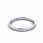 Load image into Gallery viewer, 1.50 Ct Princess Shape Halo Moissanite Bridal Set Ring in Rose Gold

