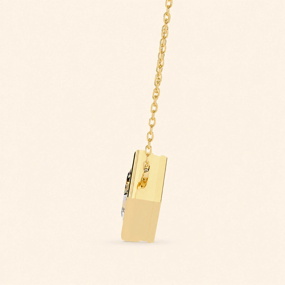 Princess Bezel Necklace