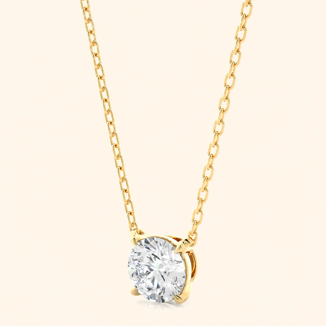 Round Brilliant Solitaire Necklace