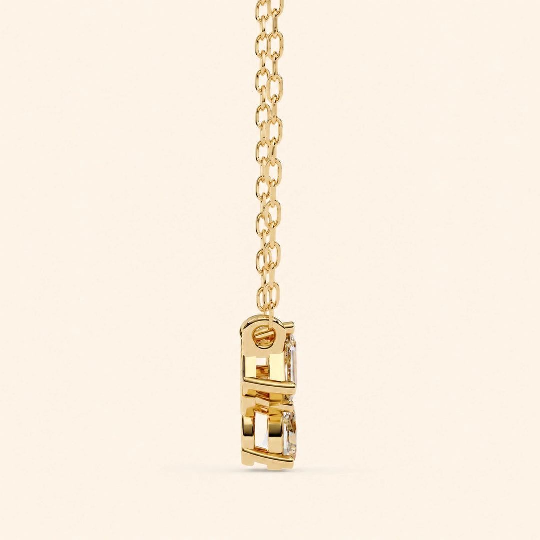 Side View Of Cluster Necklace