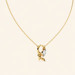 Load image into Gallery viewer, Front View Of Marquise Prong Set Necklace 
