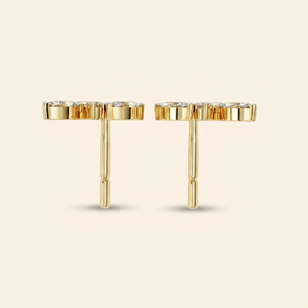 Marquise Cluster Stud Earrings