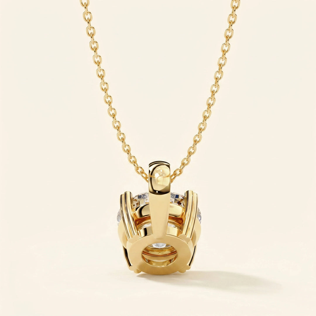 Round Brilliant Cut Solitaire Necklace