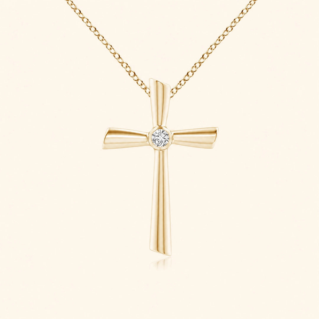 Round Shape Cross Pendent