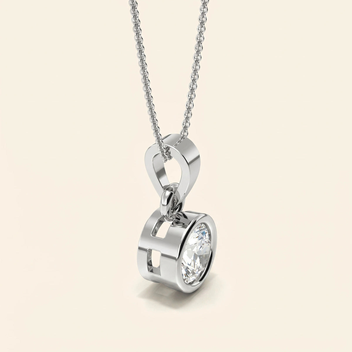 Solitaire necklace