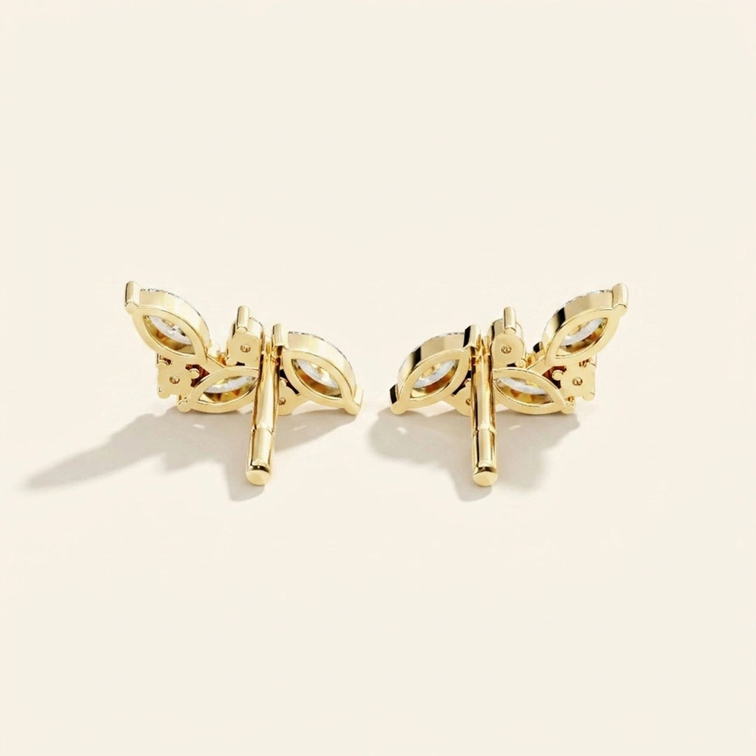Marquise Cluster Stud Earrings