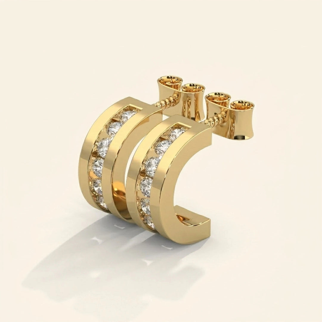 Boucles d'oreilles créoles Huggie