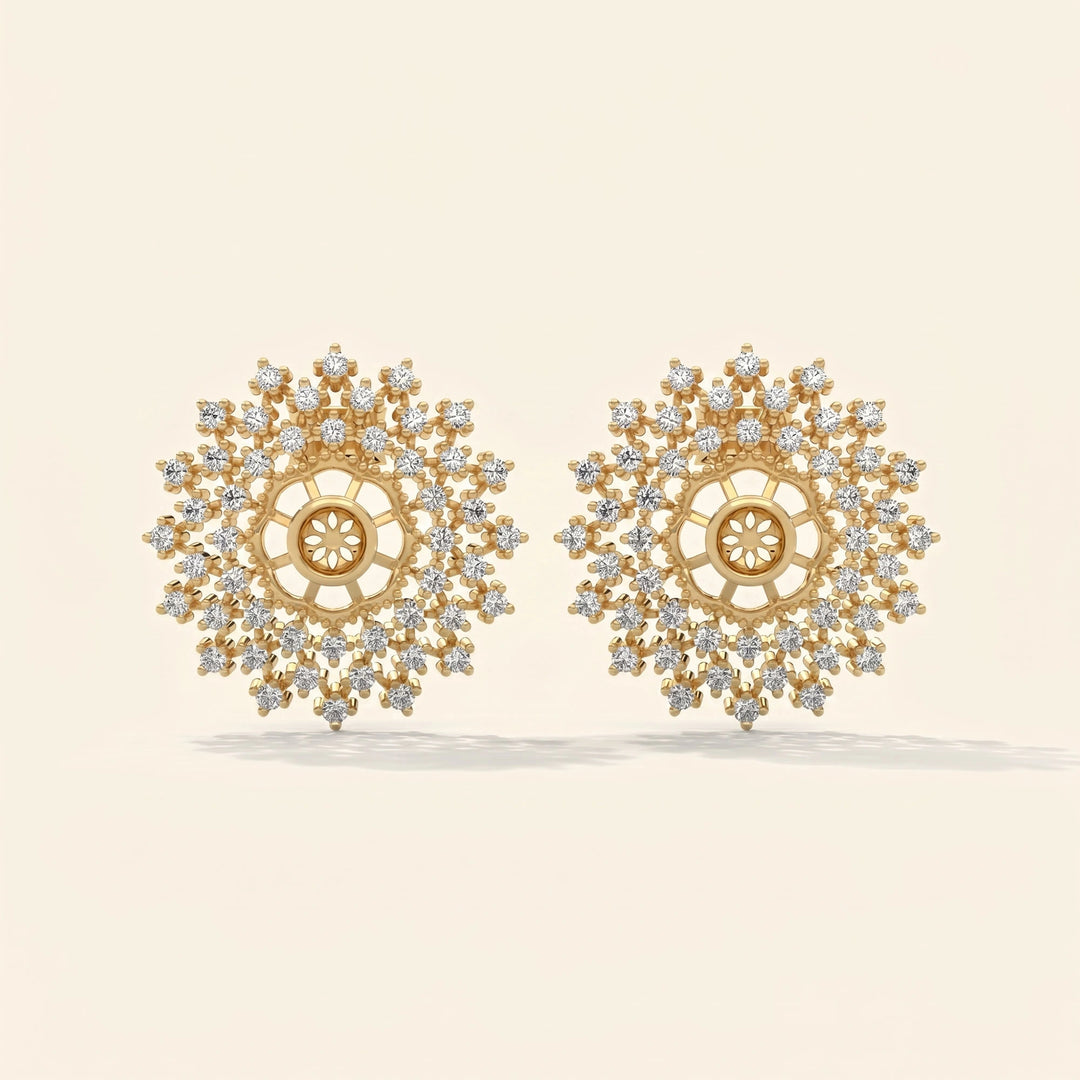 Mandala Stud Earrings