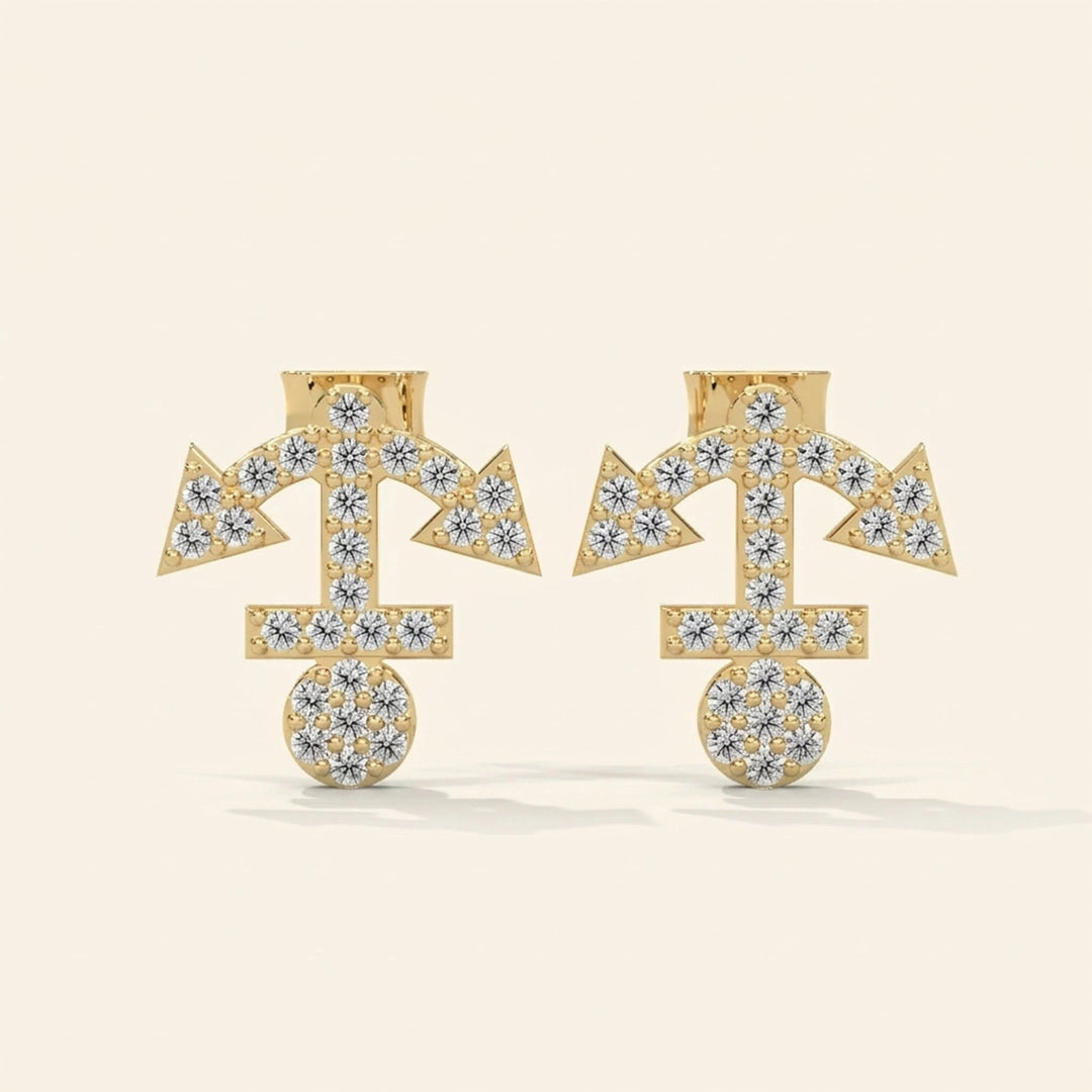 Boucles d'oreilles clous Ancre