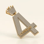 Load image into Gallery viewer, 4 number hip hop pendant
