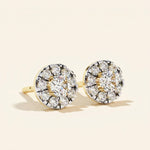 Load image into Gallery viewer, Earrings Studs With Halo Design
