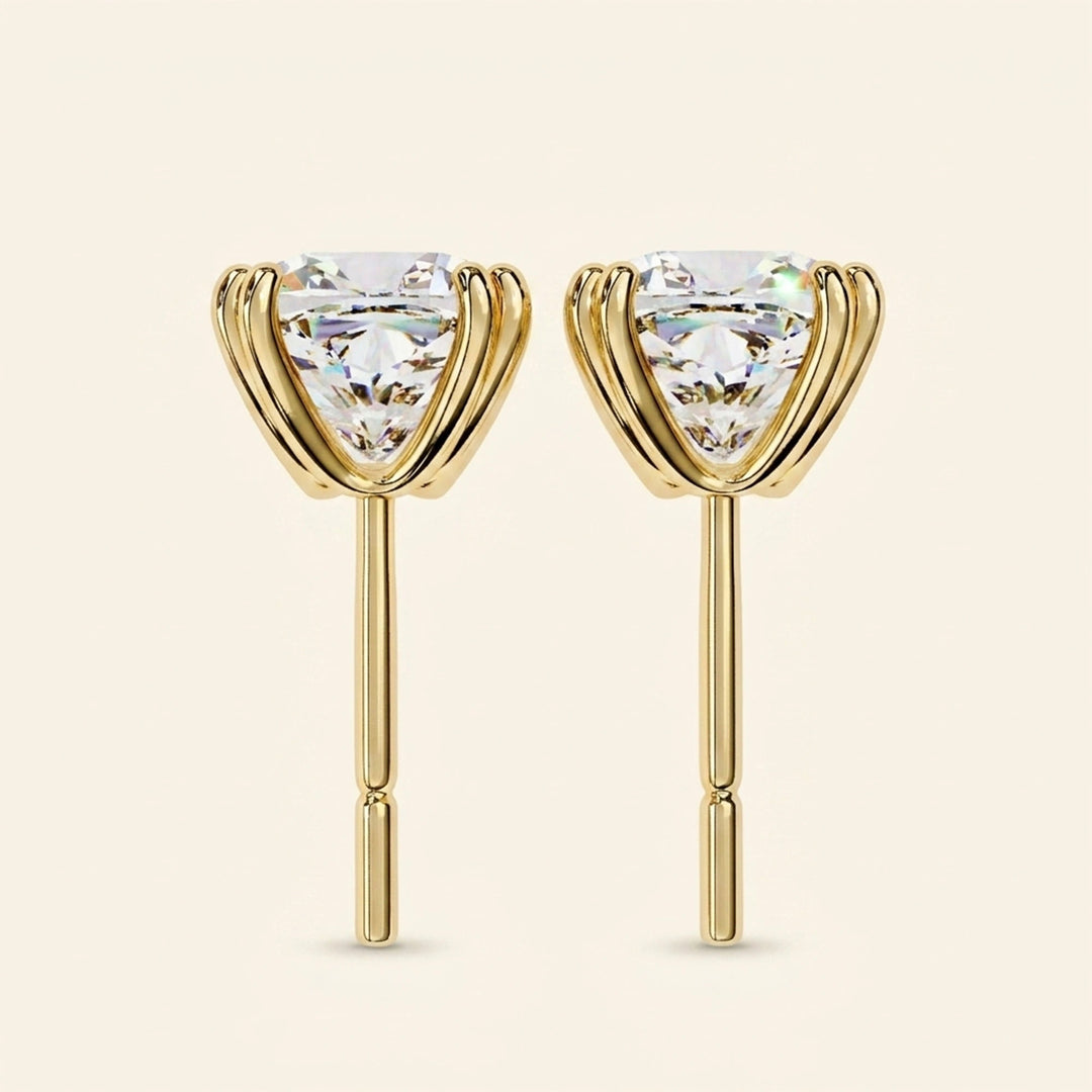 Cushion Cut Stud Earrings