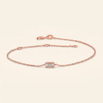 Load image into Gallery viewer, Baguette Cut Solitaire Bracelet
