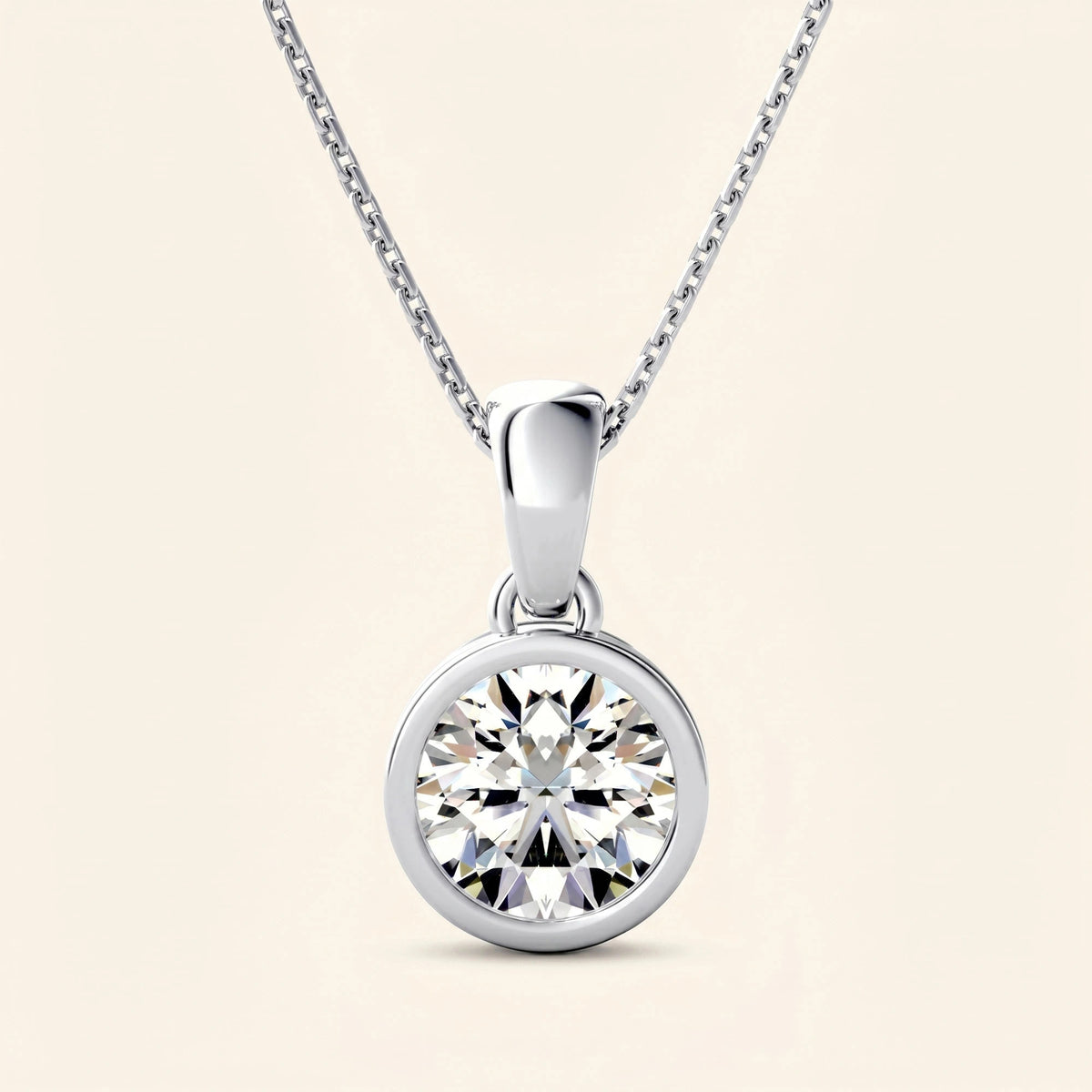 Solitaire necklace