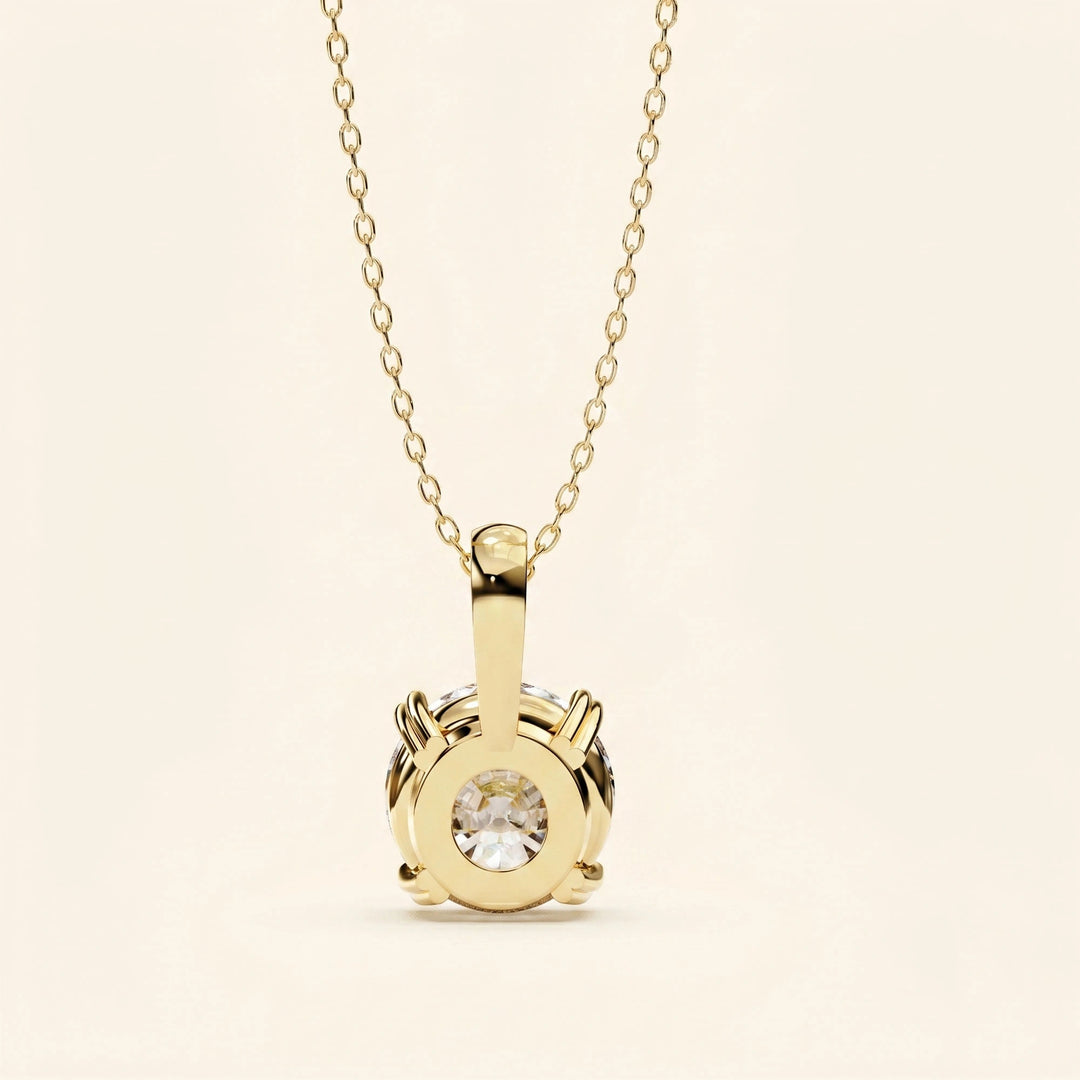 Round Brilliant Cut Solitaire Necklace