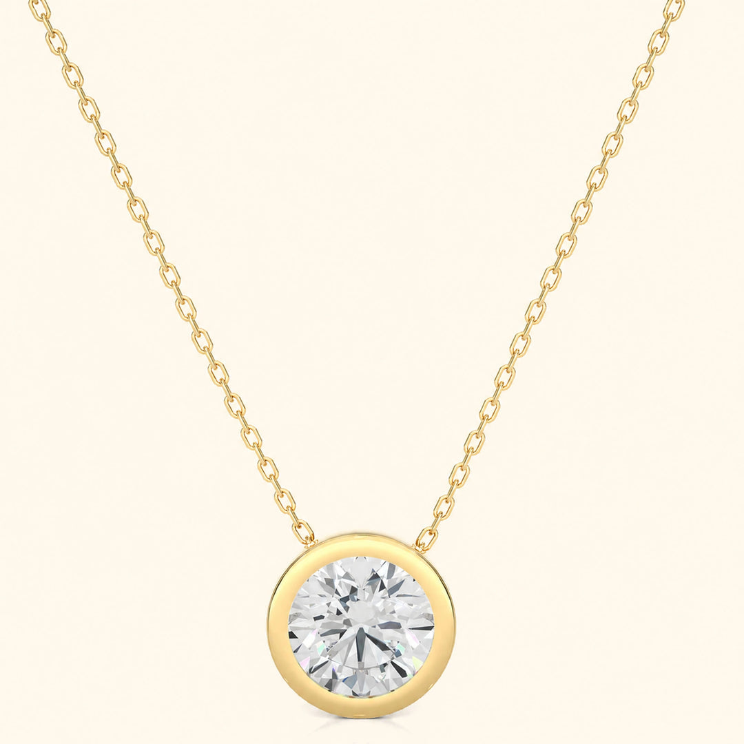 Round Bezel Necklace