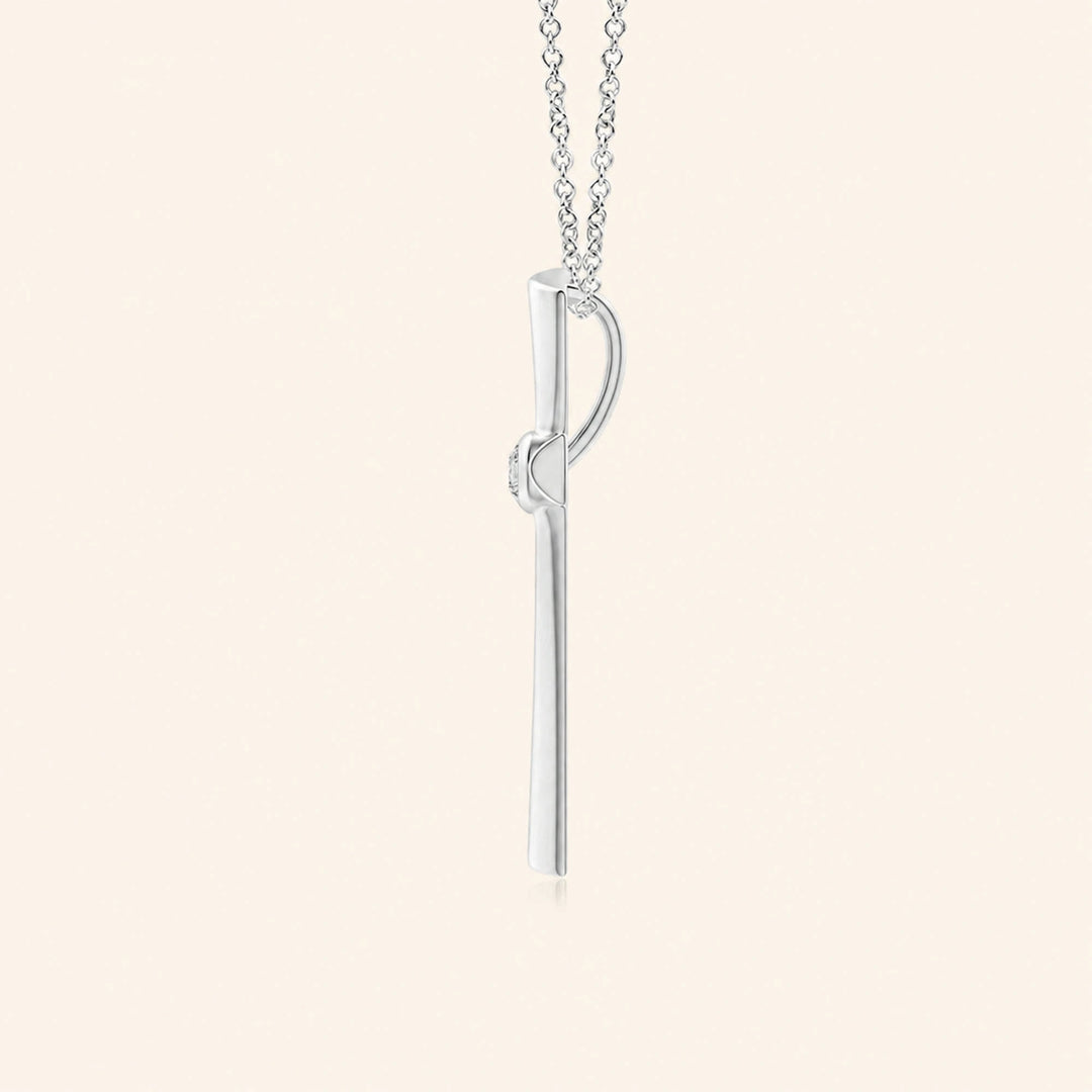 Round Shape Cross Pendent