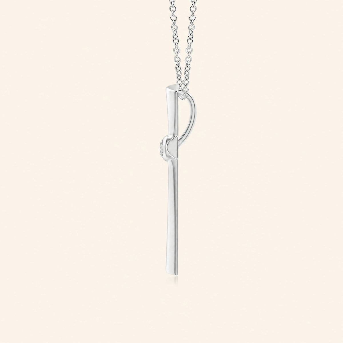 Round shape cross pendent