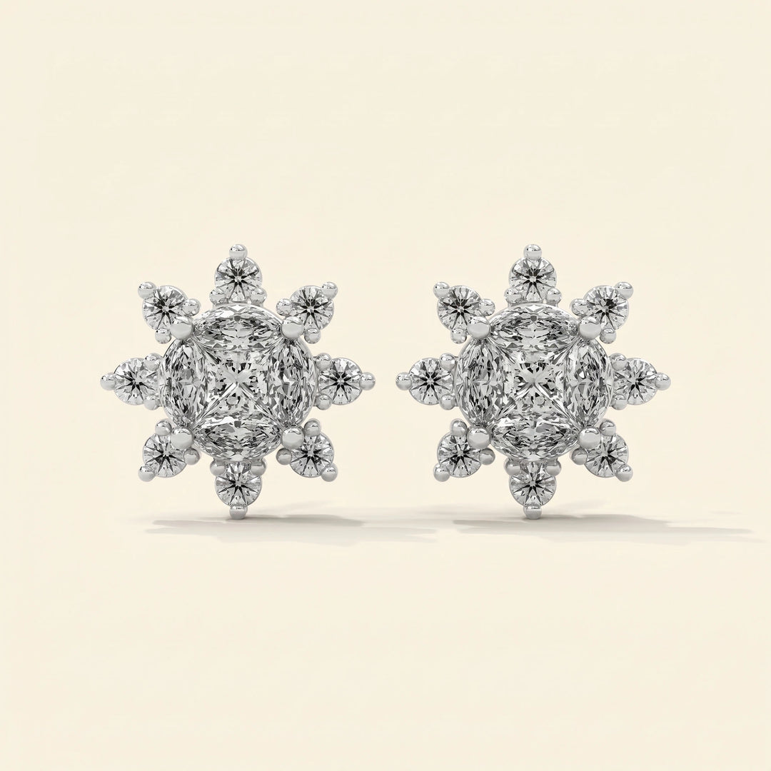 Sunburst Stud Earrings