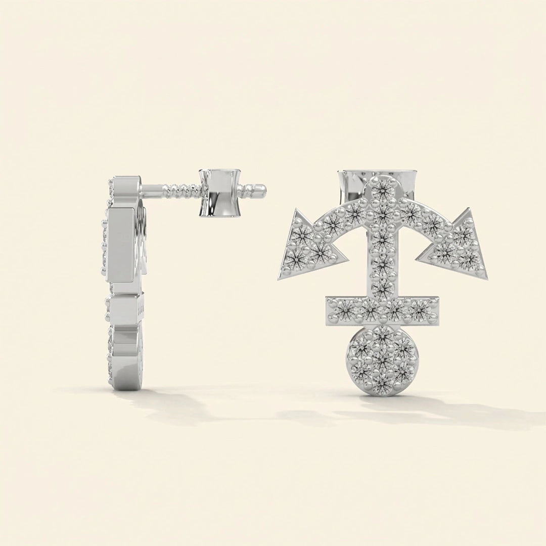 Boucles d'oreilles clous Ancre