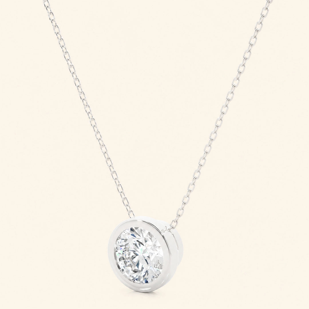 Round Bezel Necklace