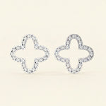 Load image into Gallery viewer, Clover Solid Stud Earrings
