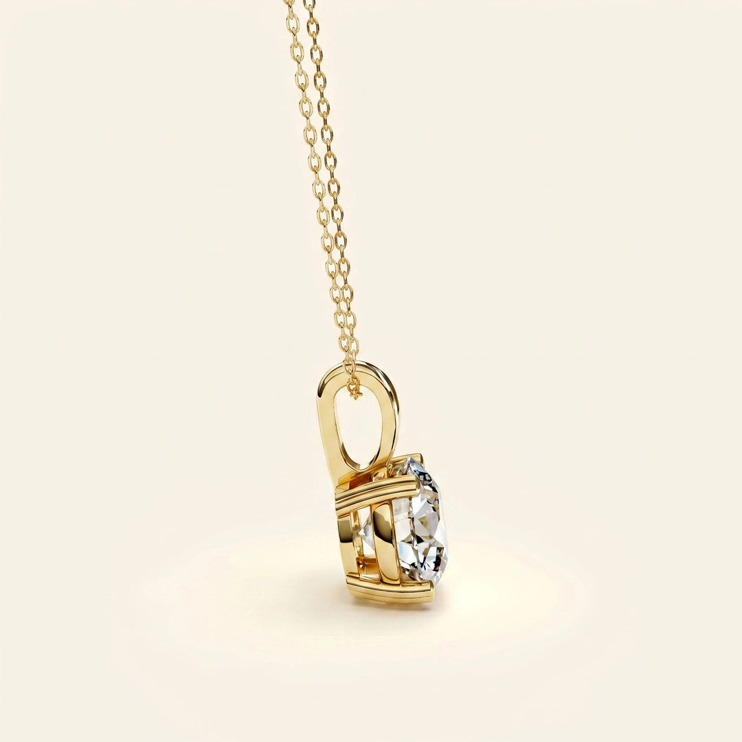Round Brilliant Cut Solitaire Necklace