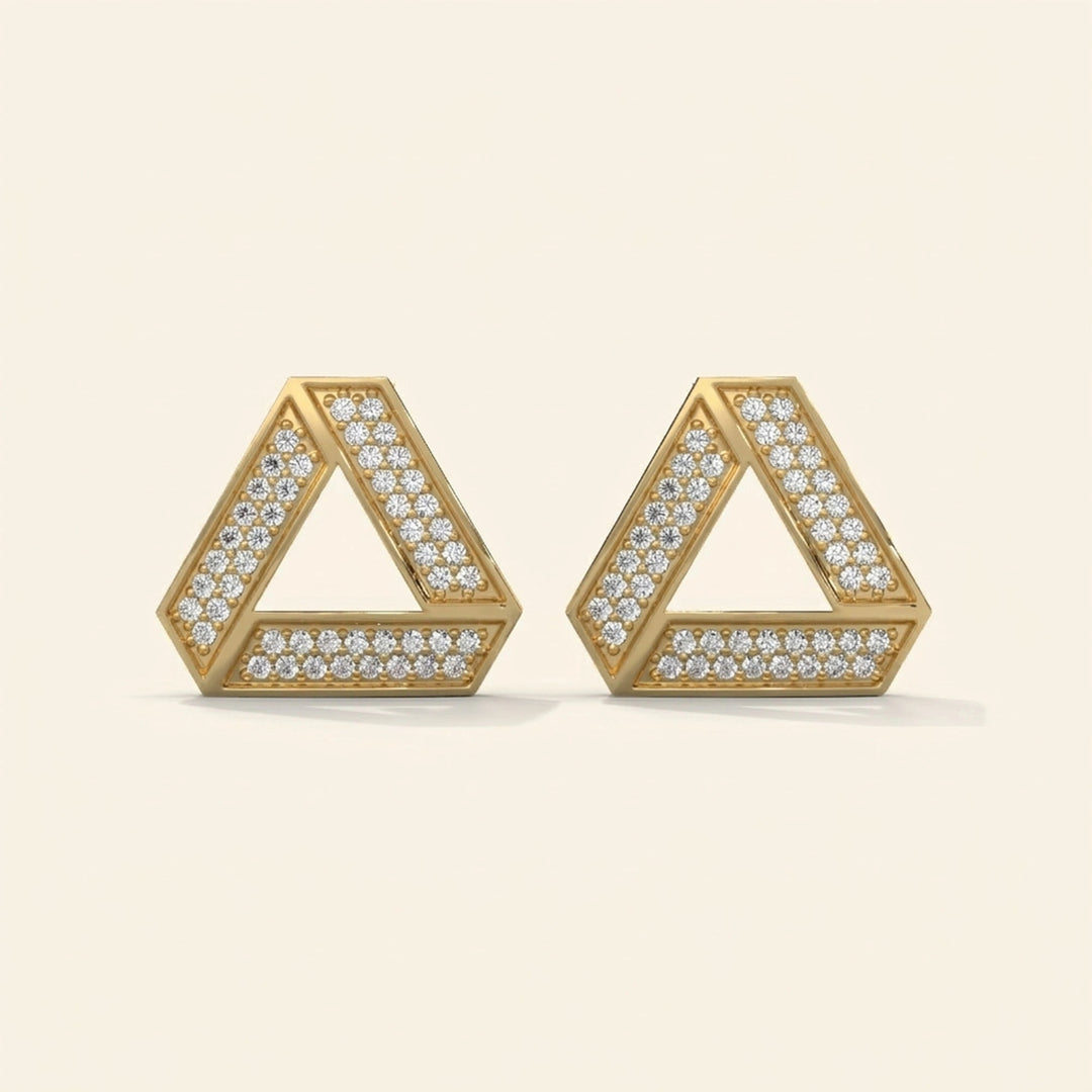 Geometric Stud Earrings