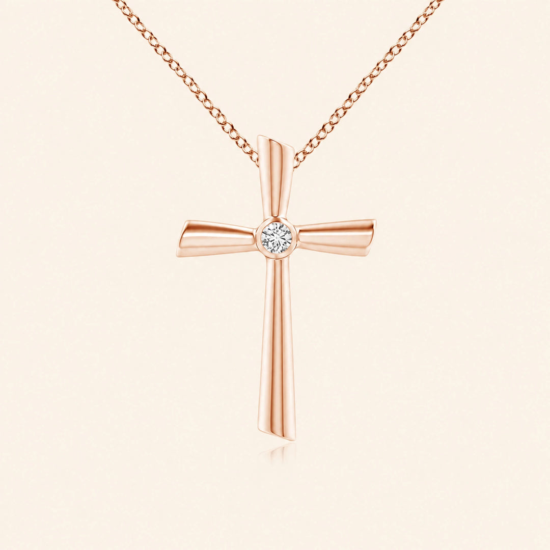 Round Shape Cross Pendent