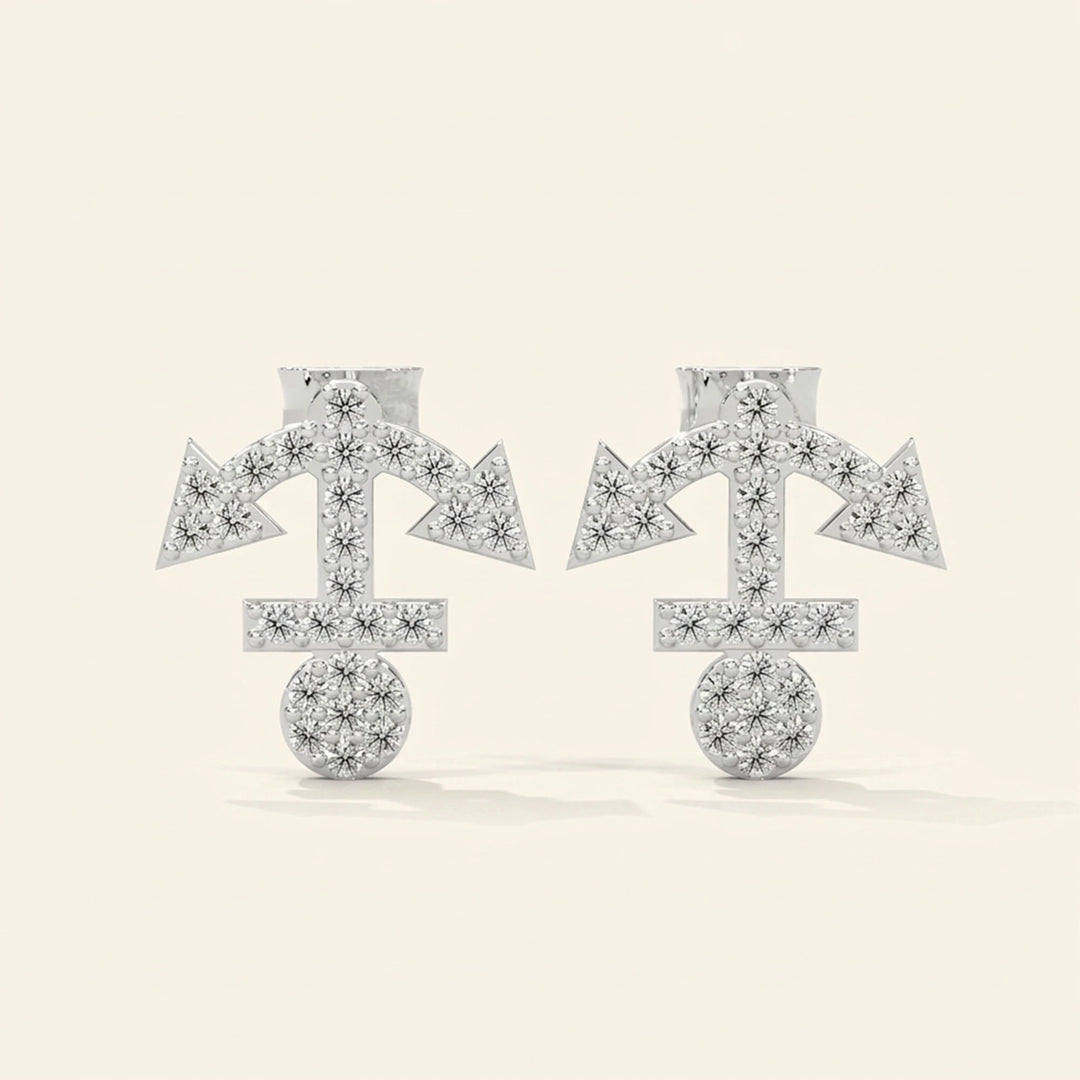 Boucles d'oreilles clous Ancre