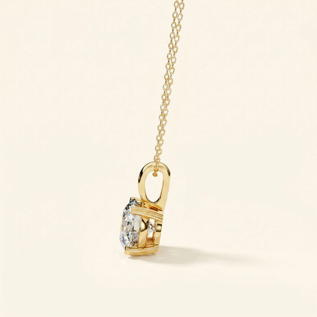 Round Brilliant Cut Solitaire Necklace