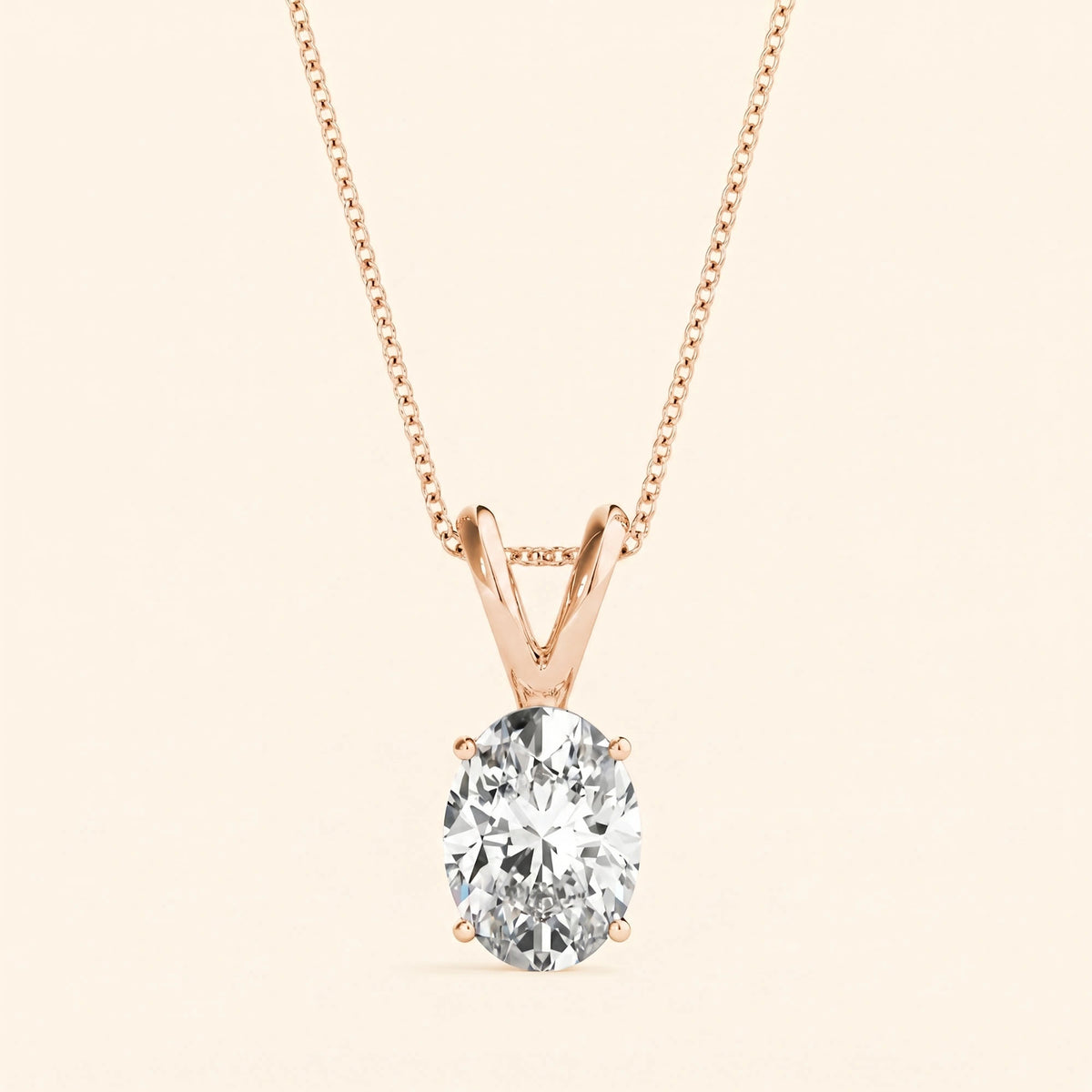 Oval shape necklace