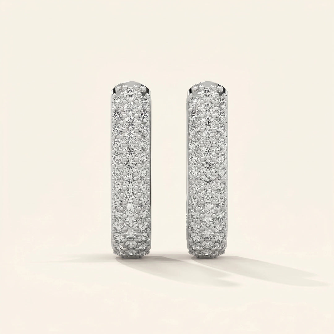 Round Huggie Hoop Earrings