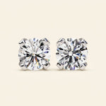 Load image into Gallery viewer, Boucles d'oreilles clous rondes serties

