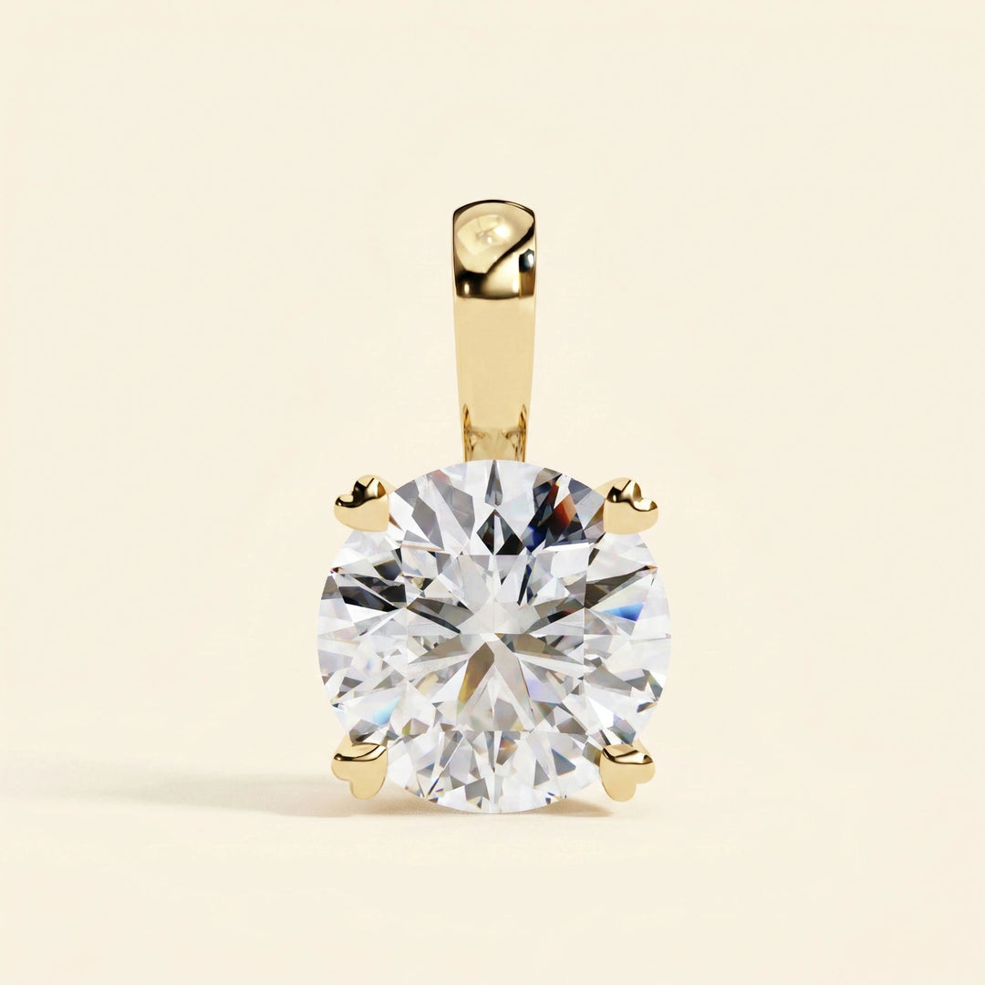 Round Brilliant Cut Solitaire Necklace