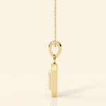 Load image into Gallery viewer, Emerald Cut Halo Necklace

