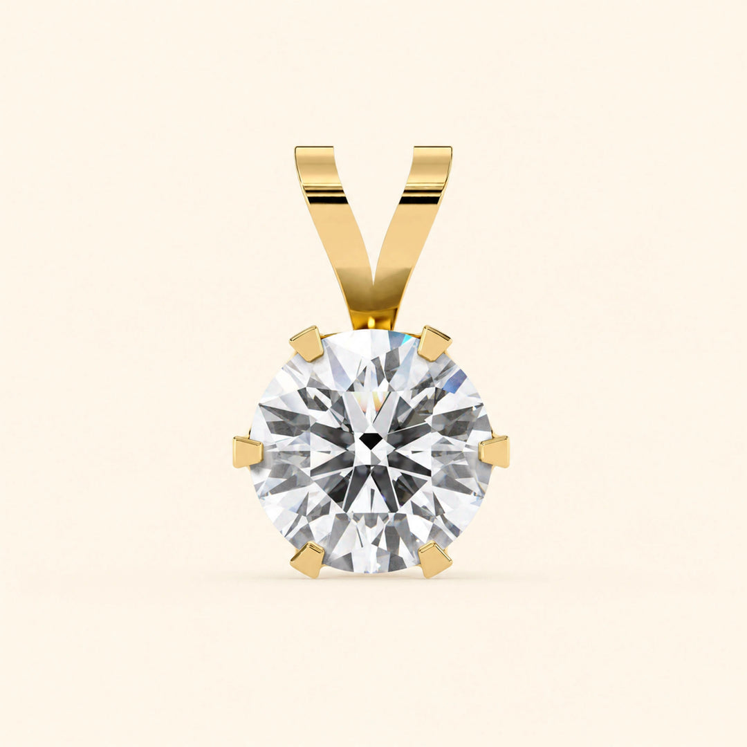 Moissanite Solitaire Necklace