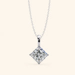 Load image into Gallery viewer, Princess Cut Solitaire Necklace
