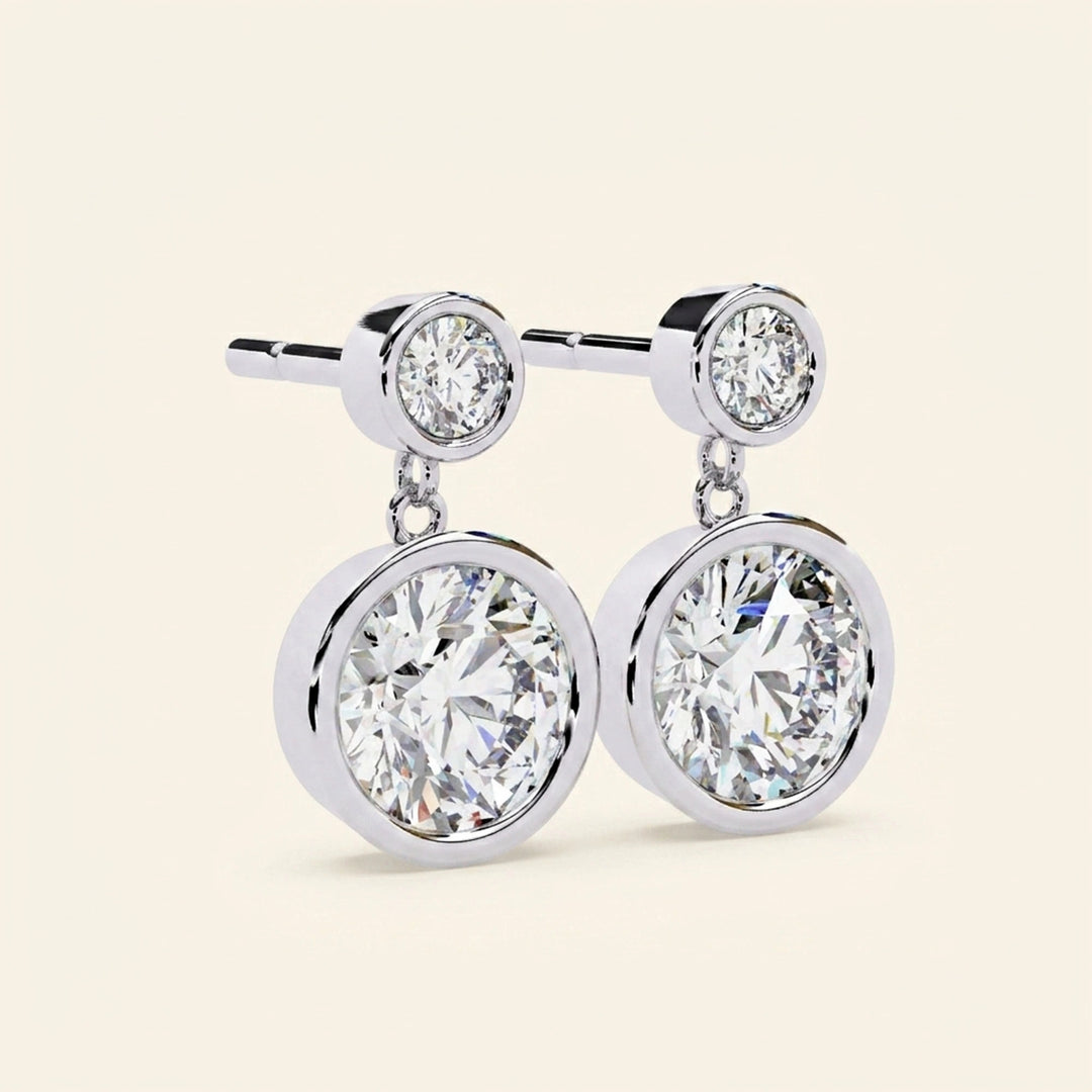 Moissanite Drop Earrings