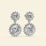 Load image into Gallery viewer, Floral Cluster Drop Earrings

