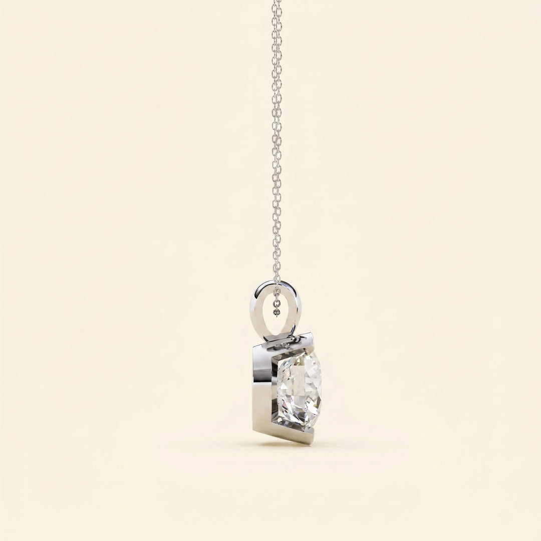 Round Bezel Set Pendant