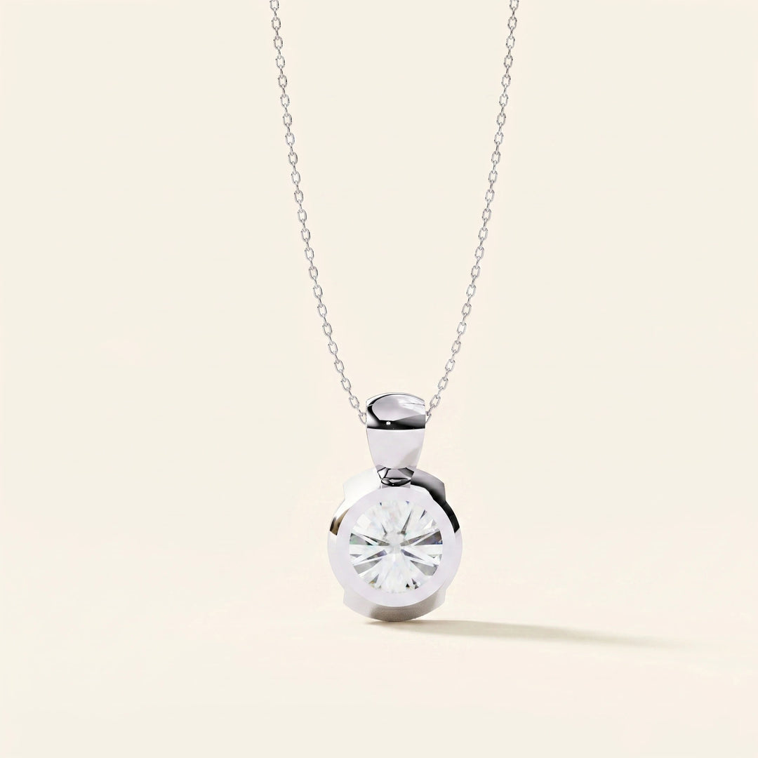Round Bezel Set Pendant