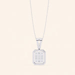 Load image into Gallery viewer, Emerald Shape Cluster Pendant

