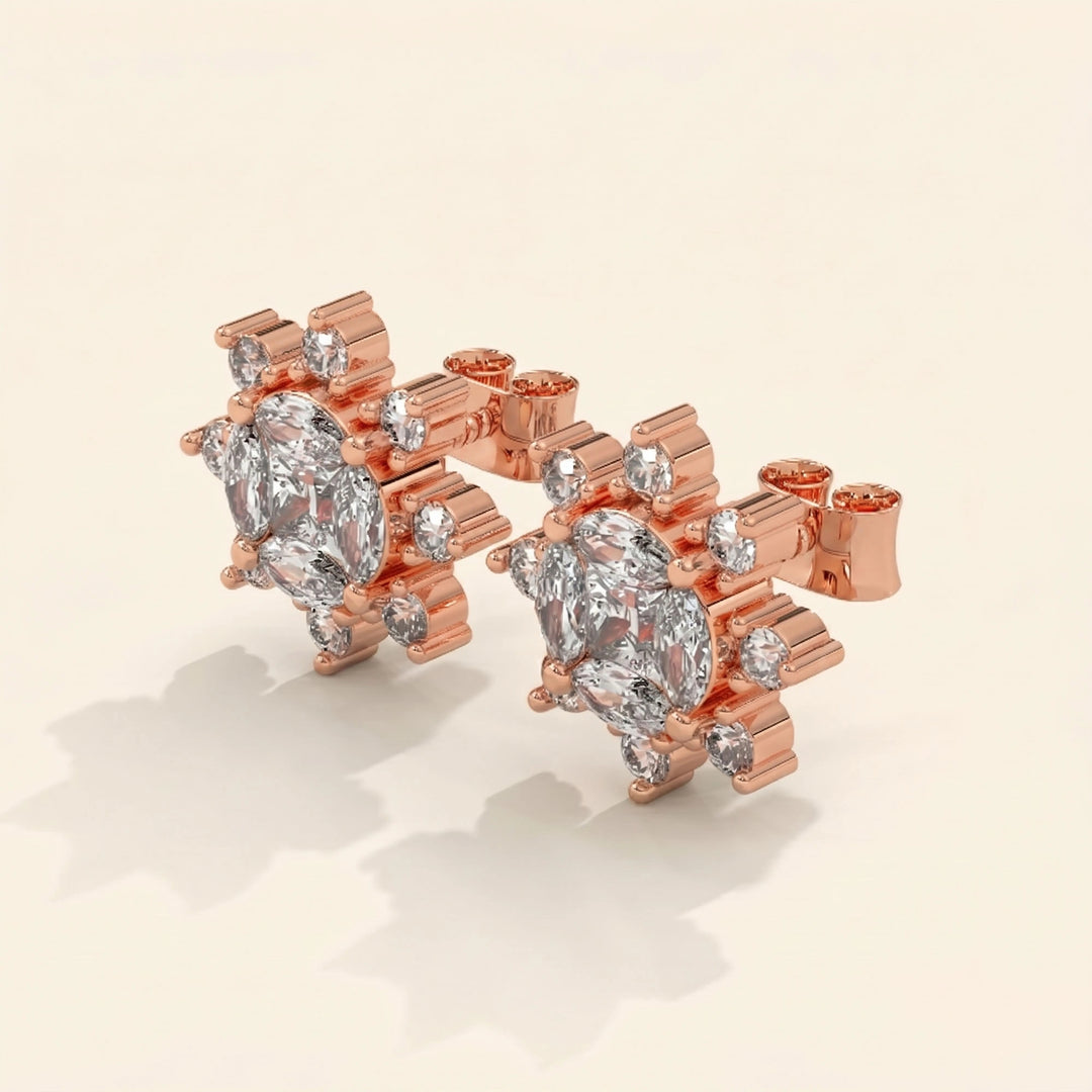 Sunburst Stud Earrings