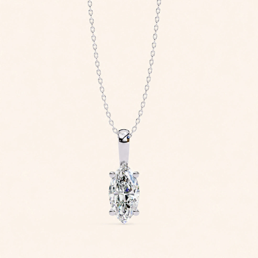 Marquise Solitaire Necklace