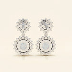 Load image into Gallery viewer, Floral Cluster Drop Earrings
