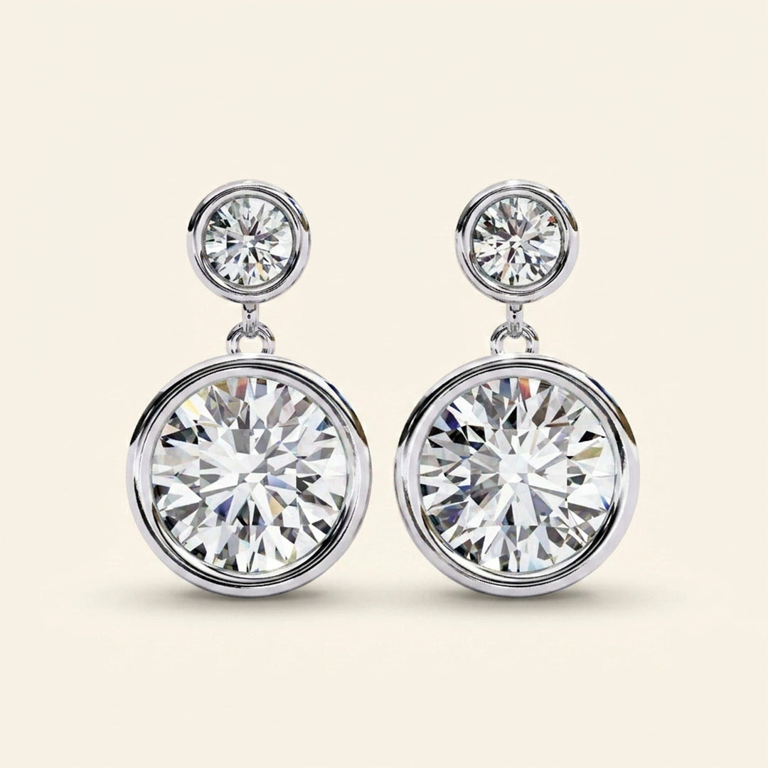 Moissanite Drop Earrings