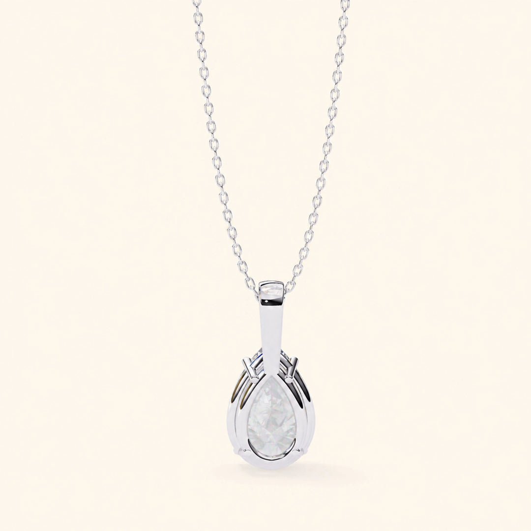 Pear Shaped Solitaire Necklace