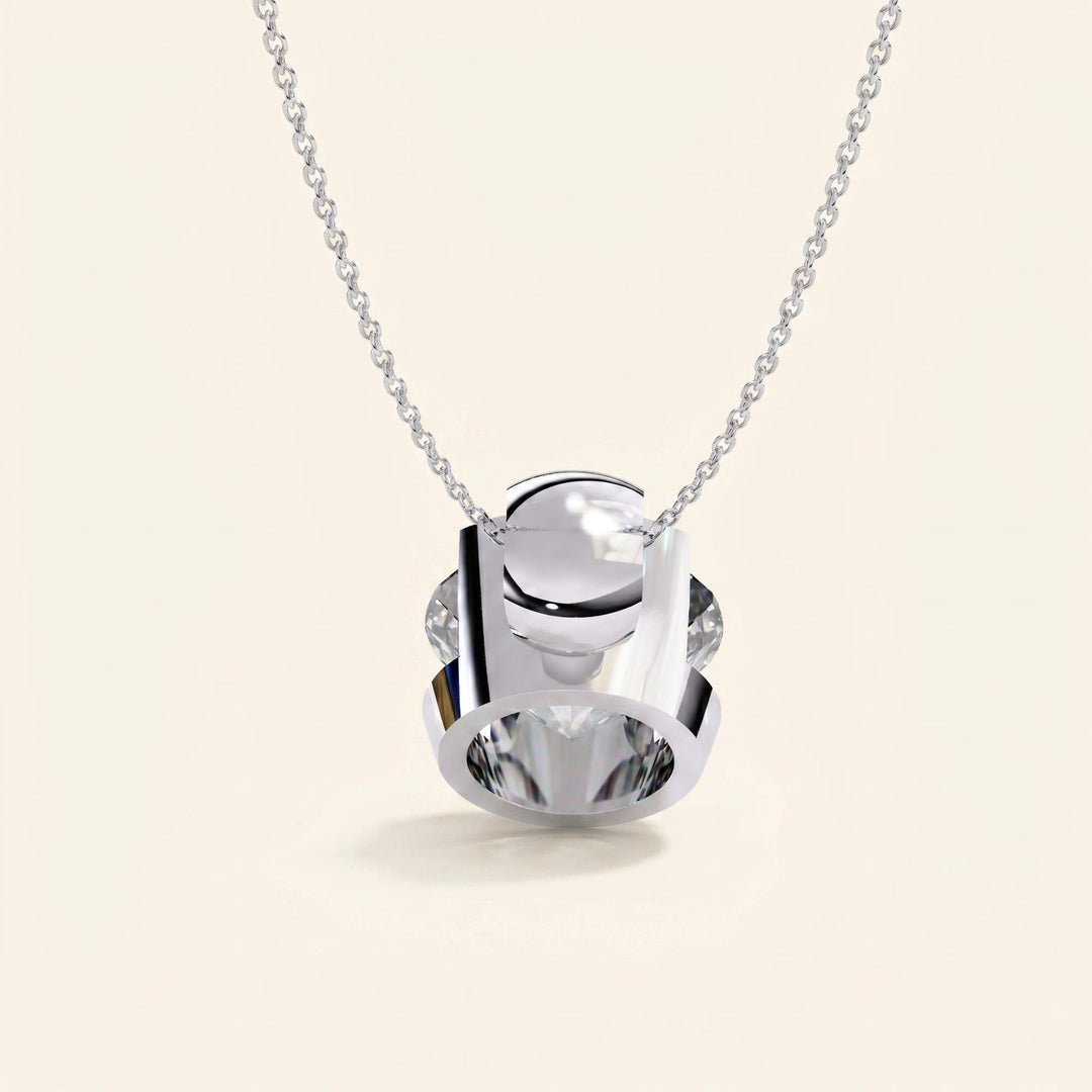 Round Bezel Set Pendant